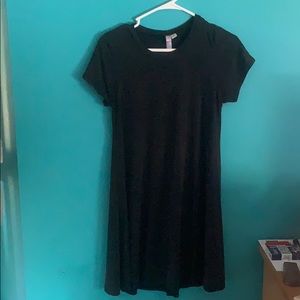 Black T-shirt dress